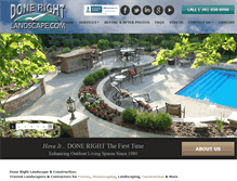 Tablet Screenshot of donerightlandscape.com